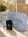 Murano stiklas 6 vnt. Stiklinės 400ml